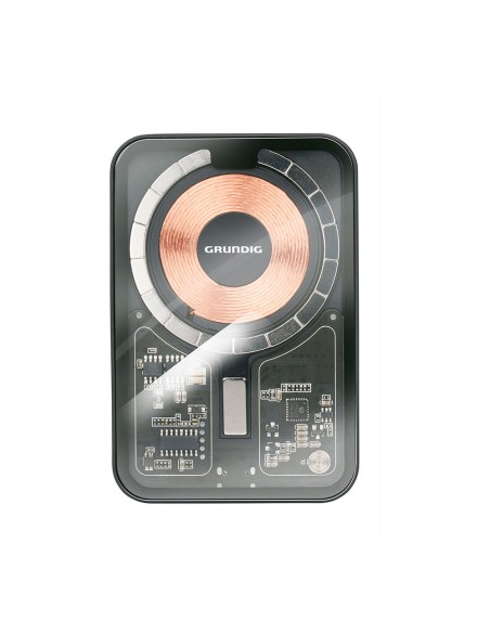 Powerbank 5000 mah inalámbrico transparente usb-c