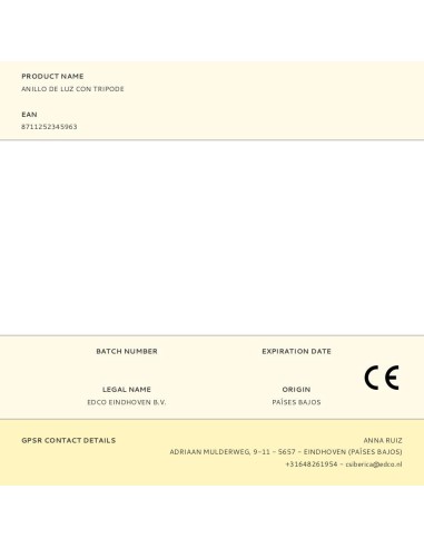 Anillo de luz con tripode