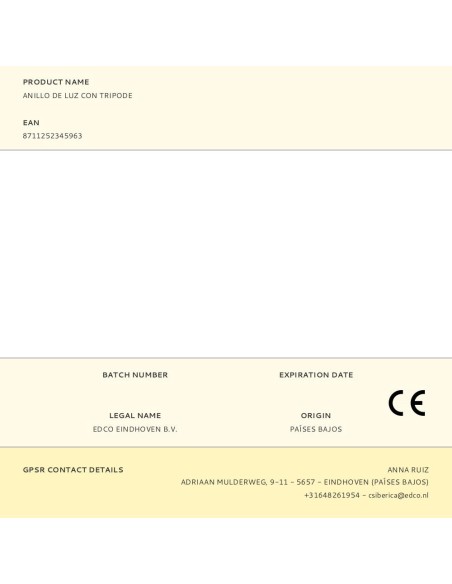 Anillo de luz con tripode