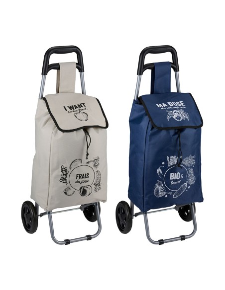 Carro de la compra 2 ruedas 25 l 91 x 34 x 26 cm, colores surtidos