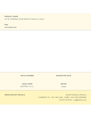 Juego de chimenea de 4 piezas con soporte,...