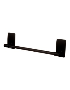 Barra toallero, negro mate, 299 x 77 x 47 mm, 1 ud + 4 tiras, máx 1,3 kg