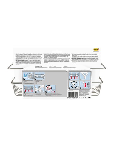 Cesto de baño, níquel satinado, 32,5 x 9,5 x10...