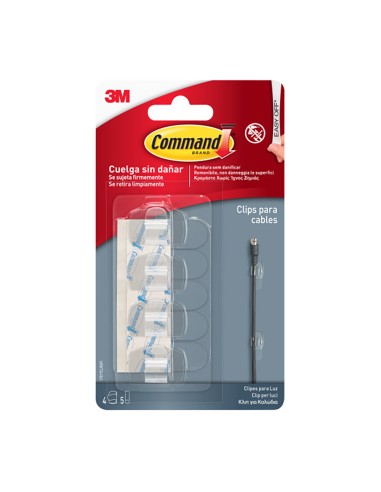 Clips redondos para cables, tranparentes, 19 x...