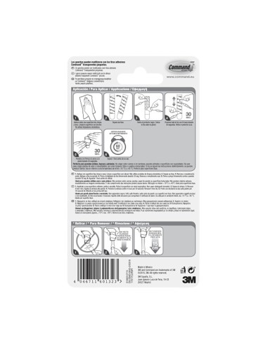 Clips redondos para cables, tranparentes, 19 x...