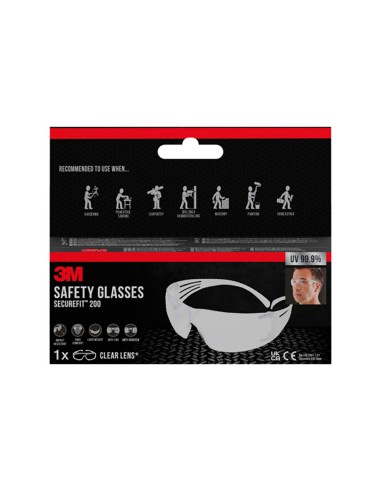 Gafas de seguridad securefit 200, lente incolora