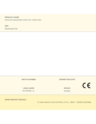 Gafas de seguridad virtua ap, lente gris