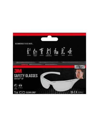 Gafas de seguridad virtua ap, lente incolora