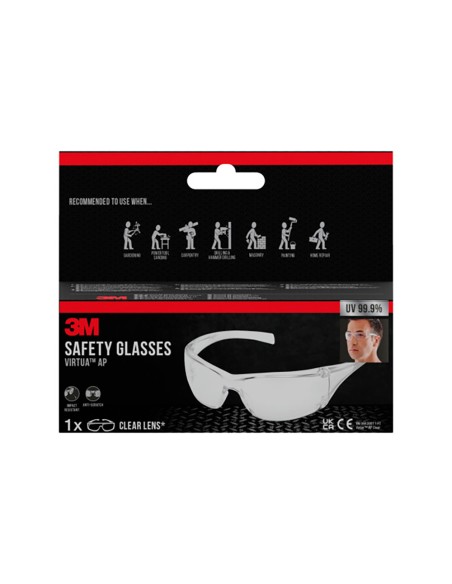 Gafas de seguridad virtua ap, lente incolora