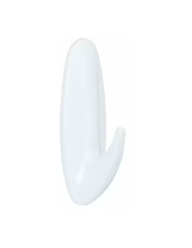 Gancho de diseño para baño, grande, 1 ud + 2 tiras, carga máx 2,2 kg