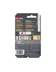 Gancho para paredes de yeso, 20 kg, 28 x 41 x 4 mm, 2 uds 2