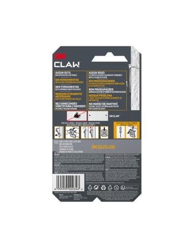 Gancho para paredes de yeso, 20 kg, 28 x 41 x 4...