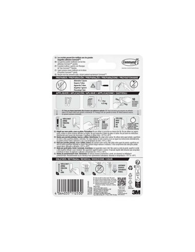 Gancho para utensilios, extragrande, blanco, 1...