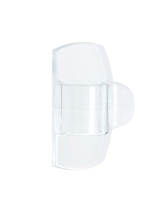 Mini gancho para luces, exterior, transparente, 8 uds + 10 tiras