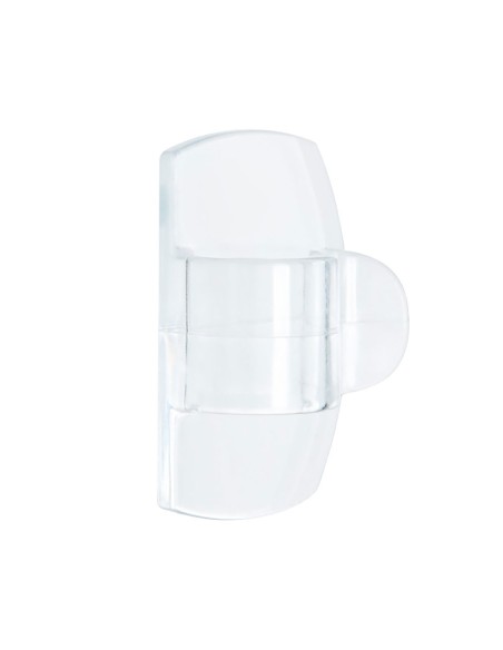 Mini gancho para luces, exterior, transparente, 8 uds + 10 tiras