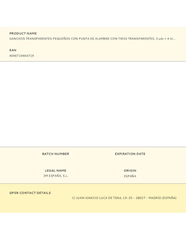 Ganchos transparentes pequeños con punta de...