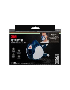 Mascarilla con filtros integrados 4279+, filtros combinados abek1p3