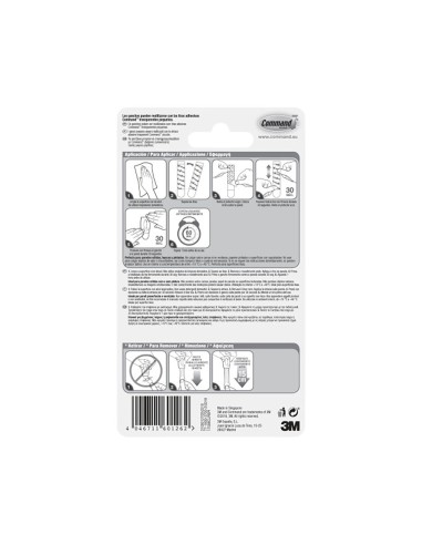 Mini ganchos, transparentes, 22 x 29 x 11 mm, 6...