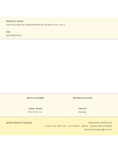 Cinta de embalar transparente 46 micras 50 mm x 66 m 2