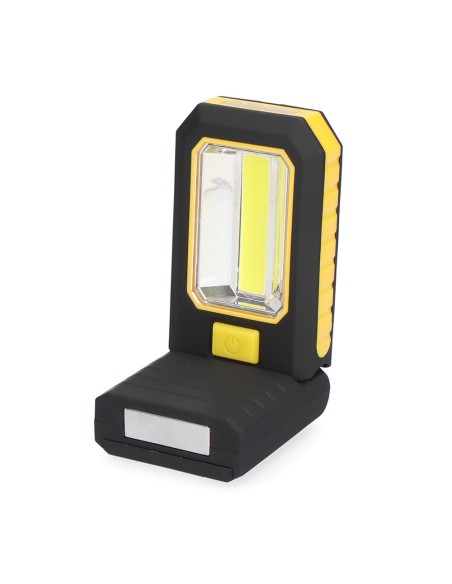 Linterna led cob 3 leds xl de 200lm. con gancho e iman 3xaaa (pilas incluidas) edm