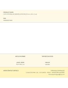 Cinta de embalar marrón 28 micras 50 mm x 66 m, 6 uds 2