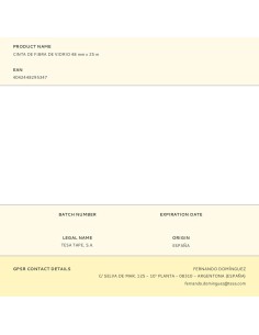 Cinta de fibra de vidrio 48 mm x 25 m 2