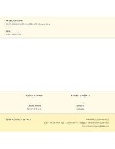 Cinta adhesiva transparente 15 mm x 66 m 2