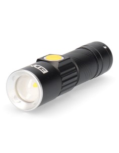 Linterna mini con zoom 1 led 120lm/40lm/ flash 9.000k recargable con usb.