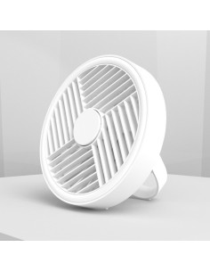 Ventilador de mesa portátil recargable led splash 5,5 w 6500 k blanco ø180 x 85 x 160 mm