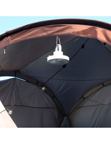 Ventilador de mesa portátil recargable led splash 5,5 w 6500 k blanco ø180 x 85 x 160 mm