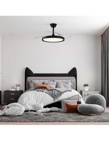 Ventilador de techo led 3cct aspas retráctiles...