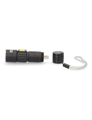 Linterna mini con zoom 1 led 120lm/40lm/ flash...