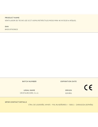 Ventilador de techo led 3cct aspas retráctiles...