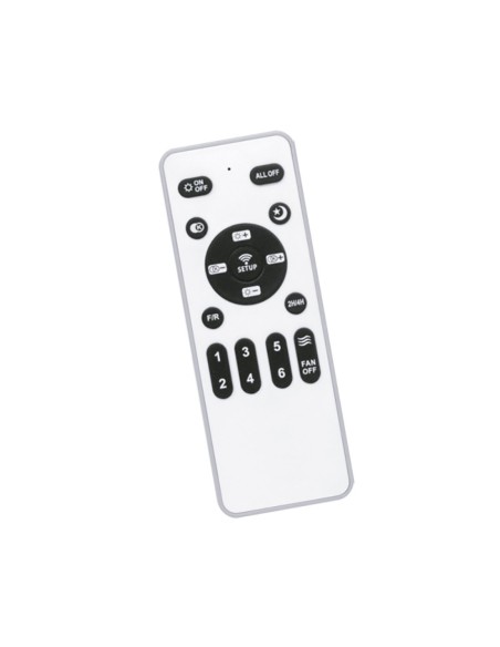 Ventilador de techo led 3cct aspas retráctiles antila mini xs 35 w 3000 lm negro, aspas ø55 cm, plafón ø32 cm, altura 38 - 4 ...