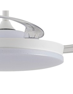 Ventilador de techo led 3cct aspas retráctiles stars evo smart 72 w 7920 lm blanco, aspas ø106 cm, plafón ø48,5 cm, altura 3 ... 2