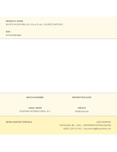 Bayeta microfibra 30 x 30 cm, 8 uds, colores surtidos 2