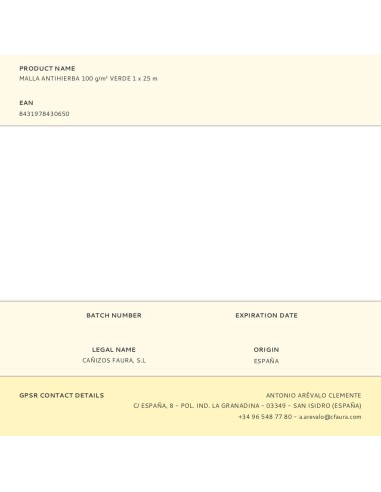 Malla antihierba 100 g/m² verde 1 x 25 m