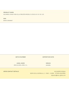 Recambio pomo para olla presión modelo clásica 4l / 6l / 8l / 10l 2