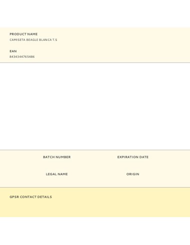 Camiseta beagle blanca t.s