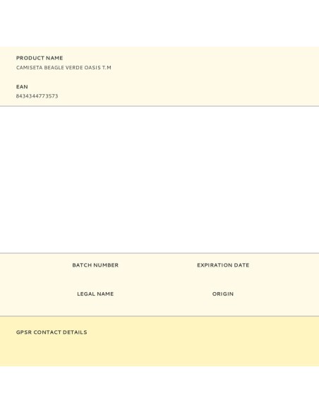 Camiseta beagle verde oasis t.m