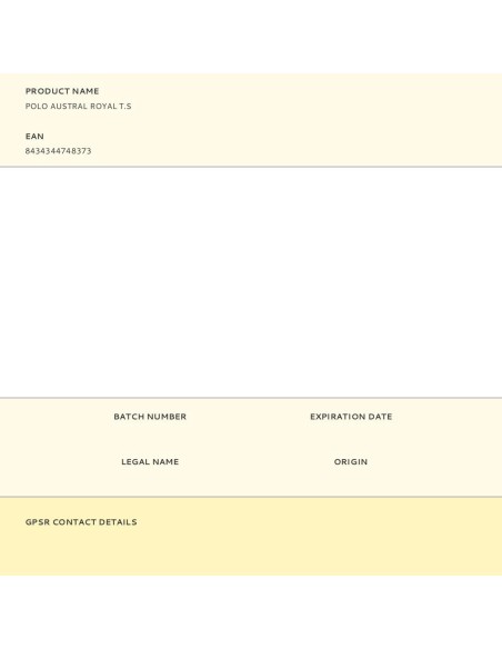 Polo austral royal t.s