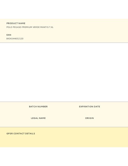 Polo pegaso premium verde mantis t.xl