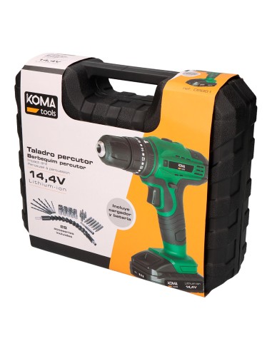Kit taladro percutor/atornillador 14,4 v con...