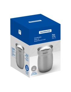 Recipiente para mate de acero inoxidable 240 ml 2
