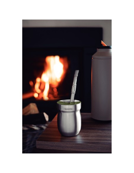 Recipiente para mate de acero inoxidable 240 ml