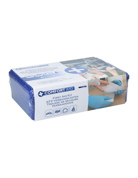 Kit primeros auxilios 41 piezas 80 x 160 x 250 mm