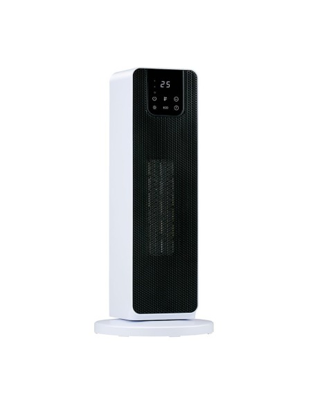Calefactor de torre 800/2000 w, blanco, 21 x 21 x 46 cm