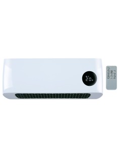 Calefactor de pared 1000/2000 w, blanco 42 x 10,5 x 17,5 cm