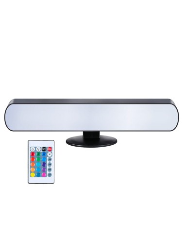 Lámpara led luz blanca y de colores con control remoto 24,5 x 3,5 x 4 cm