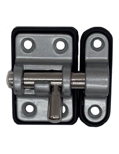 Pasador reforzado base plástica 25 mm cromo mate